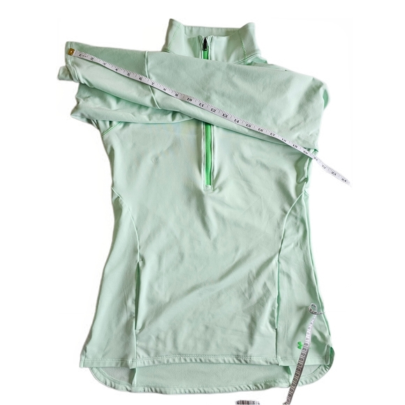 Under Armour Coldgear Light Green Athletic Fitted Pullover - Picture 9 of 16